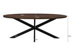 Jesper Oval Brown 240 cm-31034, Huis en Inrichting, Tafels | Eettafels, Ophalen of Verzenden, Nieuw