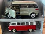 Welly 1:24 - Modelauto (2) - Volkswagen VW Bus Microbus 1962, Nieuw