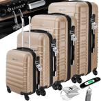 KESSER® 4x Koffer - Reiskofferset - ABS - Champagne, Verzenden, Nieuw