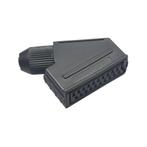 SCART-connector Bus - haaks - Zwart - Per 1 stuk(s), Verzenden, Nieuw