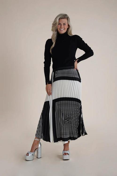 -50% Nukus  Nukus Anna skirt black/offwhite  maat XS, Kleding | Dames, Rokken, Zwart, Nieuw, Verzenden
