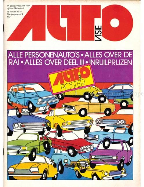 1975 AUTOVISIE MAGAZINE 04 NEDERLANDS, Boeken, Auto's | Folders en Tijdschriften