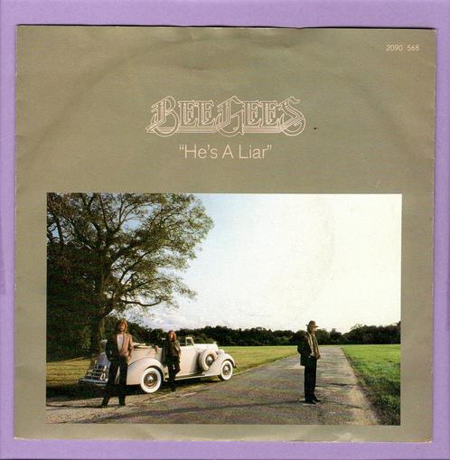 Bee Gees – Hes A Liar / (Instrumental) (1-7-Vinyl-Sin..., Cd's en Dvd's, Vinyl Singles, Verzenden