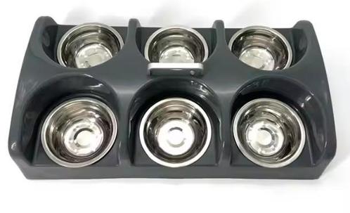 Puppy voertray -6 RVS bars, Dieren en Toebehoren, Hondenvoerbakken en Drinkbakken, Nieuw, Verzenden