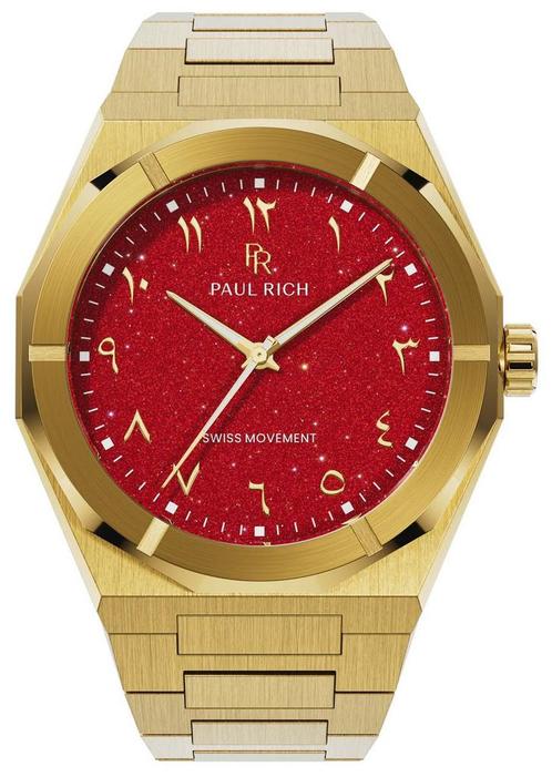 Paul Rich Star Dust II Desert Flame Arabic Gold ARAB209, Sieraden, Tassen en Uiterlijk, Horloges | Heren, Staal, Nieuw, Staal