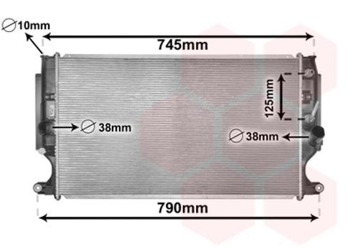 RADIATOR VOOR TOYOTA AVENSIS T27 2008-2012 164000R070, Auto-onderdelen, Airco en Verwarming, Nieuw, Ophalen of Verzenden
