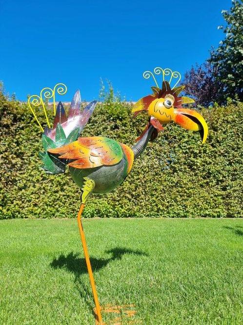 Beeldje - Gekke vogel - IJzer, Metaal, Antiek en Kunst, Curiosa en Brocante