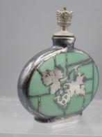 Parfumfles - Jugendstil - Emaille, Zilver