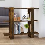 vidaXL Boekenkast/kamerscherm 100x30x87 cm gerookt, 100 tot 150 cm, Verzenden, Nieuw, Minder dan 100 cm