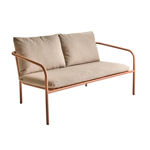 *WOONWINKEL* Brafab Bendt Tuinbank Met Teddy Stof Peach Alum, Tuin en Terras, Tuinsets en Loungesets, Nieuw, Verzenden