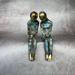 sculptuur, Sooka Interior - Bronze sitting couple -