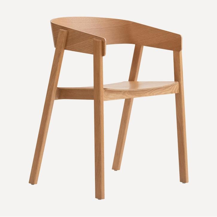 *WOONWINKEL* Eiken Stoel Van Gebogen Hout, Huis en Inrichting, Stoelen, Bruin, Nieuw, Hout, Verzenden