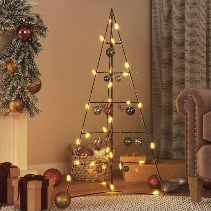vidaXL Kerstdecoratie kerstboom 100 cm metaal zwart, Diversen, Kerst, Nieuw, Verzenden