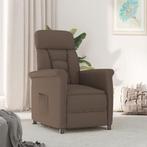 vidaXL Fauteuil verstelbaar kunstsuède en leer bruin, Huis en Inrichting, Fauteuils, Verzenden, Nieuw