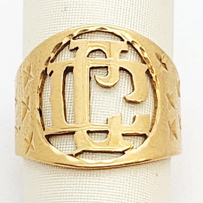 Ring - 18 karaat Geel goud, Sieraden, Tassen en Uiterlijk, Ringen