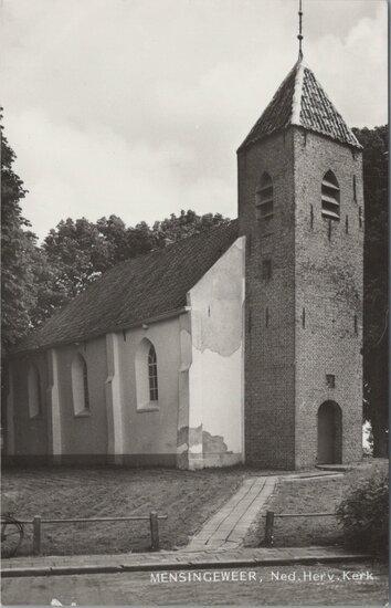 MENSINGEWEER - Ned. Herv. Kerk, Verzamelen, Ansichtkaarten | Nederland, Verzenden