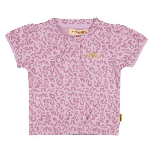 Tshirt sweater Ninneke met panterprint lila  Vingino Maat, Kinderen en Baby's, Kinderkleding | Maat 116, Meisje, Nieuw, Shirt of Longsleeve