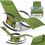 Ligbed - Ligstoel - Zonnebed - Relaxstoel - Khaki - KESSER®, Tuin en Terras, Verzenden, Zo goed als nieuw