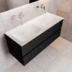 Badkamermeubel Solid Surface BWS Oslo 120x45 cm Mat Zwart, Ophalen of Verzenden, Nieuw, Bad