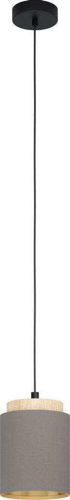 EGLO Albariza Hanglamp - E27 - Ø 16 cm - Zwart/Bruin/Goud, Nieuw, Ophalen of Verzenden