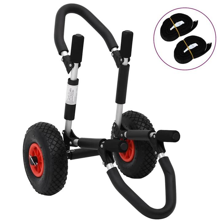 vidaXL SUP trolley voor surfplank inklapbaar 45 kg aluminium, Auto diversen, Aanhangwagen-onderdelen, Nieuw, Verzenden