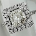 Verlovingsring - 14 karaat Witgoud - 1.44ct. tw. Diamant