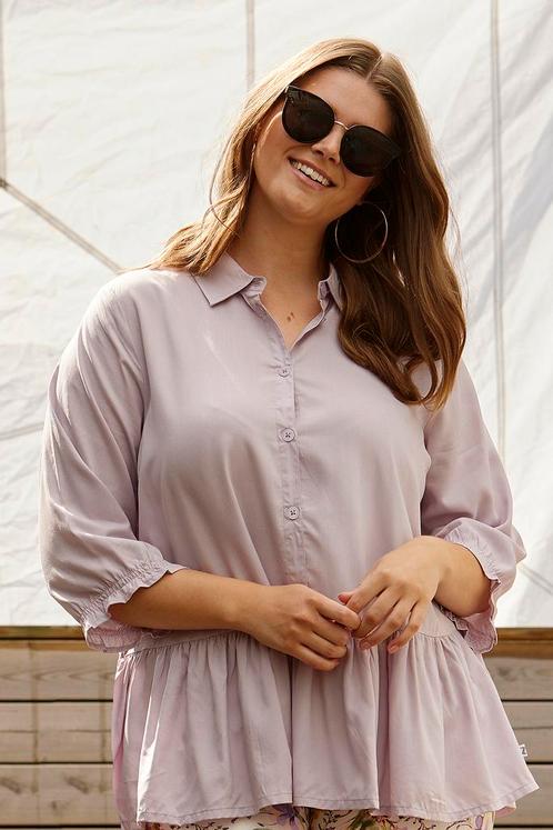 Zhenzi blouse OZELL ruche rand Maat:, Kleding | Dames, Blouses en Tunieken, Overige kleuren, Nieuw, Verzenden
