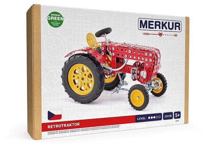 Merkur - Retro-tractor - metalen constructieset - 333 ond..., Kinderen en Baby's, Speelgoed | Bouwstenen, Nieuw, Verzenden