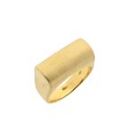 18 Krt. Gouden gematteerde ring | Heren (heren sieraden), Sieraden, Tassen en Uiterlijk, Ringen, 18 tot 19, Gebruikt, Overige kleuren