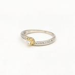 Ring - 14 karaat Witgoud, Geel goud Diamant (Natuurlijk), Sieraden, Tassen en Uiterlijk, Ringen, Nieuw