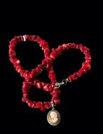 Zonder Minimumprijs - Ketting met hanger Zilver, Red coral