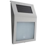 Izoxis Zilver huisnummer met schemersensor en zonnepaneel, Tuin en Terras, Buitenverlichting, Ophalen of Verzenden, Nieuw