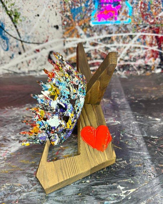 michele socionovo - Crown Amour Abstrait, Antiek en Kunst, Kunst | Designobjecten