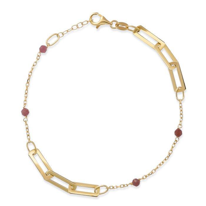 Armband - 18 karaat Geel goud - 0.40ct. tw. Quartz, Sieraden, Tassen en Uiterlijk, Armbanden