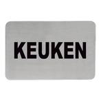 Infobord keuken RVS zelfklevend 11x6cm EMGA, Verzenden, Nieuw in verpakking