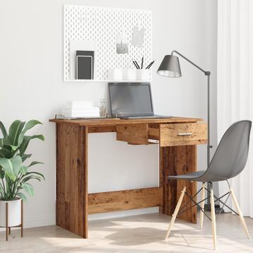 vidaXL Bureau Oud hout 100 x 50 x 76 cm Bewerkt hout beschikbaar voor biedingen