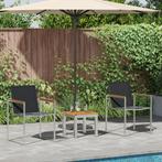 vidaXL Tuinstoelen - 2 Stuks. Grijs, 60x56x85 cm, Gemaakt, Verzenden, Nieuw, Tuinset