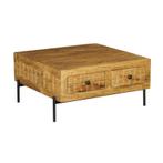 Salontafel Brandy | 80x80 cm, Verzenden, Nieuw