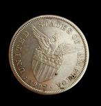 Filipijnen. 1 Peso 1907 San Francisco EBC (Zonder