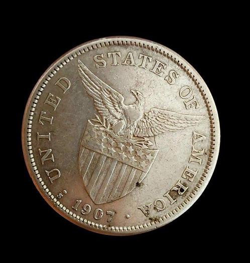 Filipijnen. 1 Peso 1907 San Francisco EBC (Zonder, Postzegels en Munten, Munten | Europa | Niet-Euromunten