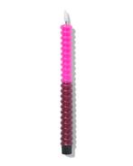 HEMA Kaars LED ribbel roze/donker rood, Huis en Inrichting, Woonaccessoires | Kandelaars en Kaarsen, Verzenden, Nieuw