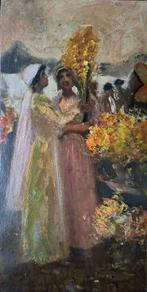 Italiaanse school (XX) - Donne dal fioraio
