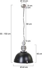 2dekans | Hanglamp Steinhauer Bikkel - Zwart, Huis en Inrichting, Lampen | Hanglampen, Ophalen of Verzenden, Zo goed als nieuw