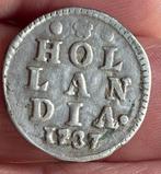 Nederland, Holland 2 Stuiver (dubbele wapenstuiver) 1737, Postzegels en Munten, Munten | Nederland