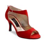 Rode Dansschoenen voor Tango, Salsa, Kizomba - Dames - Hoge, Verzenden, Nieuw