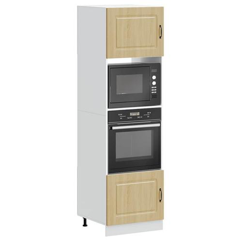vidaXL Ovenkasten 2 st Kalmar bewerkt hout sonoma, Huis en Inrichting, Keuken | Keukenelementen, Bruin, Nieuw, Verzenden