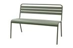 MaximaVida Max metalen tuinbank 127 cm. - Olijfgroen, Verzenden, Nieuw, Overige materialen