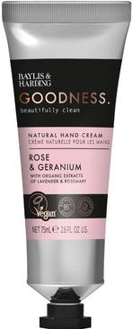 BAYLIS & HARDING GOODNESS ROSE & GERANIUM HAND CREAM HANDC.., Verzenden, Nieuw