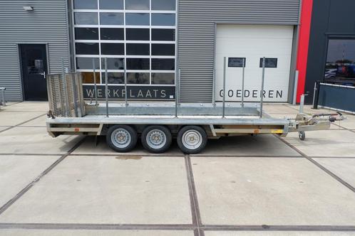 Gebruikte Heudrax machinetransporter 3500kg 400x150cm, Auto diversen, Aanhangers en Bagagewagens, Gebruikt, Ophalen