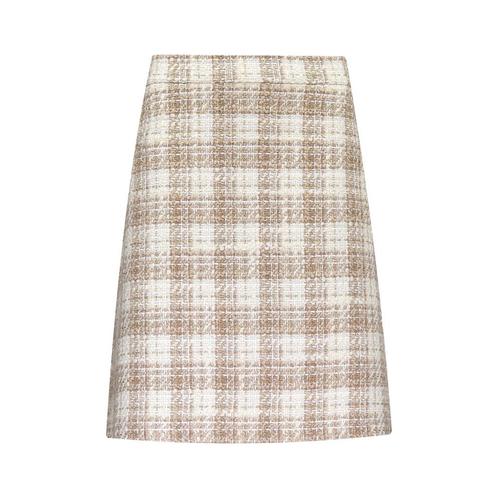 Due Amanti • beige tweed rok • 5 (44), Kleding | Dames, Rokken, Beige, Nieuw, Maat 42/44 (L), Verzenden